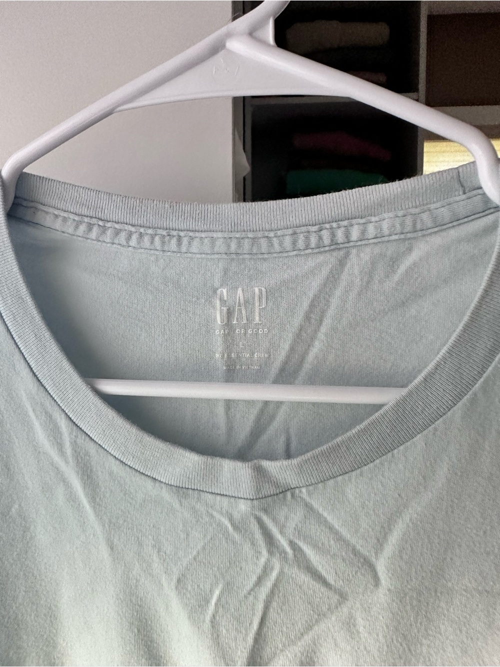 GAP Colorblock Pocket Tee in White, Green, and Blue - Picture 2 of 2